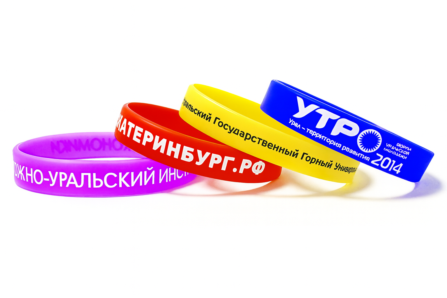 Силиконовые браслеты с печатью