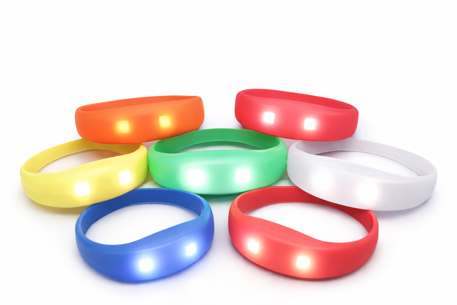 Силиконовые LED браслеты