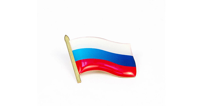 Значок флаг РФ.